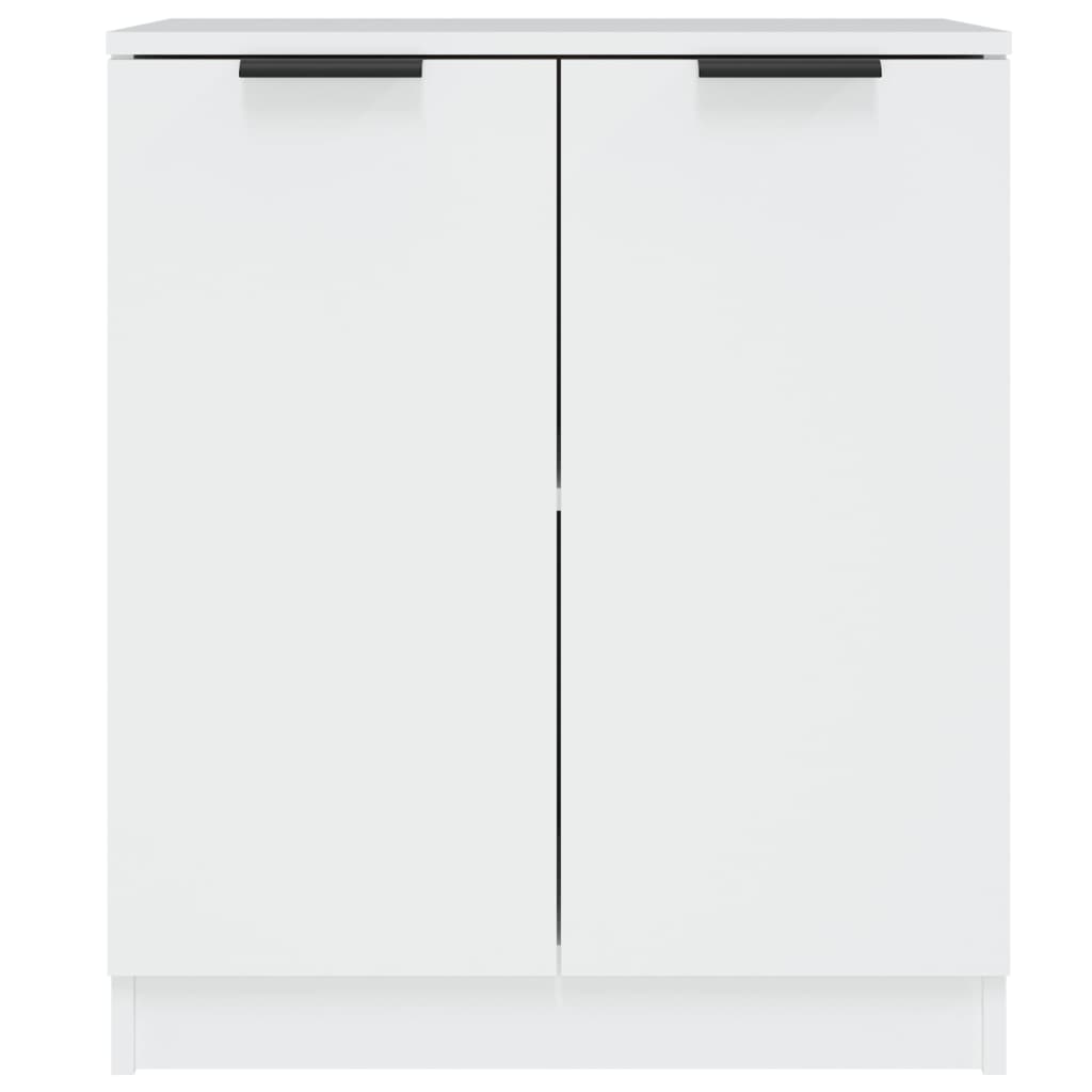 Skjenker 2 stk hvit 60x30x70 cm konstruert tre