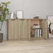 Skjenker 2 stk sonoma eik 60x30x70 cm konstruert tre vidaXL