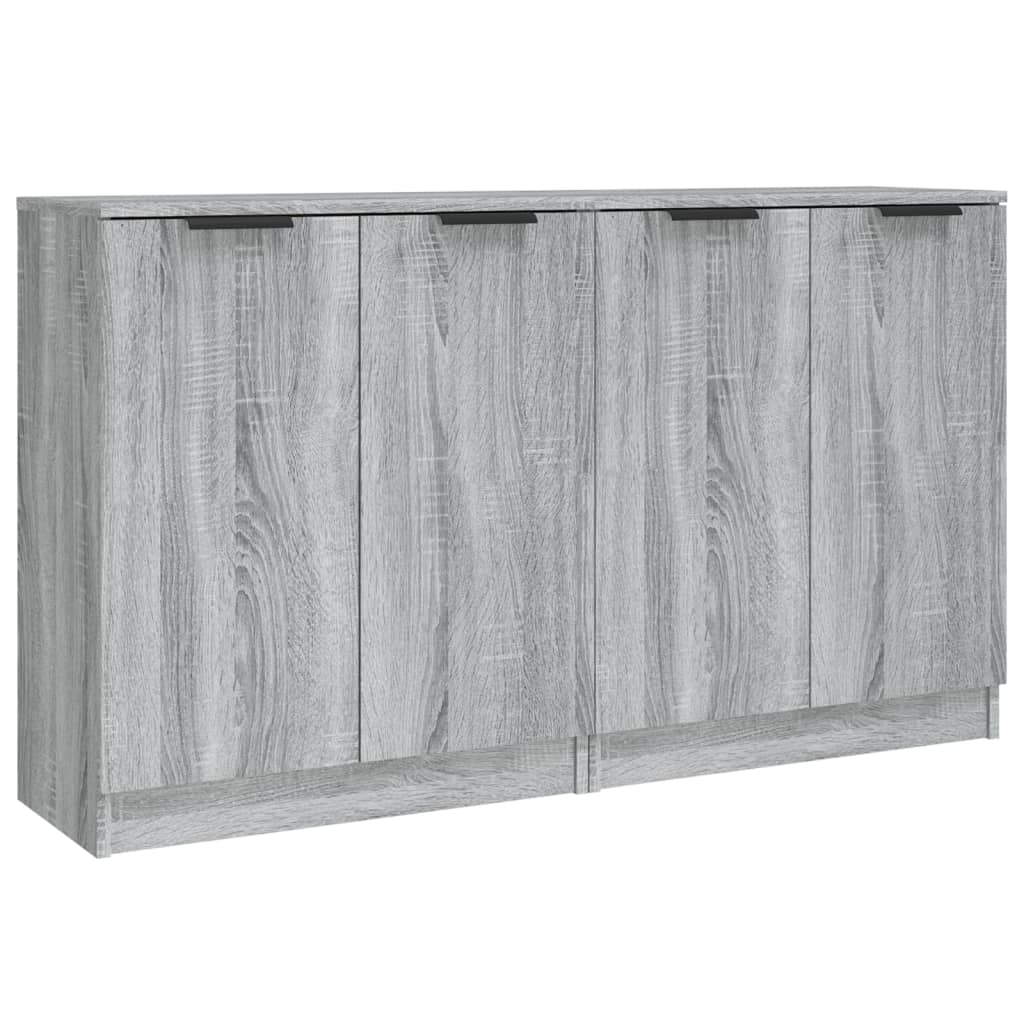 Skjenker 2 stk grå sonoma 60x30x70 cm konstruert tre
