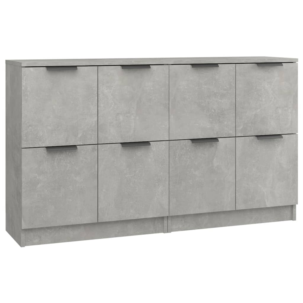 Skjenker 2 stk betonggrå 60x30x70 cm konstruert tre