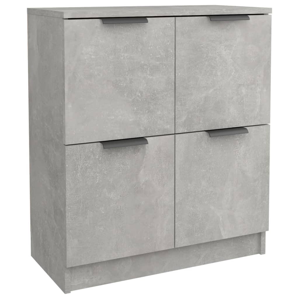 Skjenker 2 stk betonggrå 60x30x70 cm konstruert tre