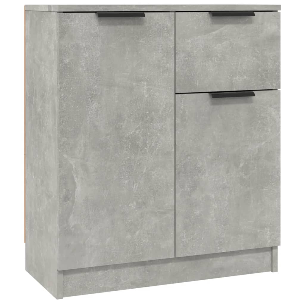 Skjenker 2 stk betonggrå 60x30x70 cm konstruert tre