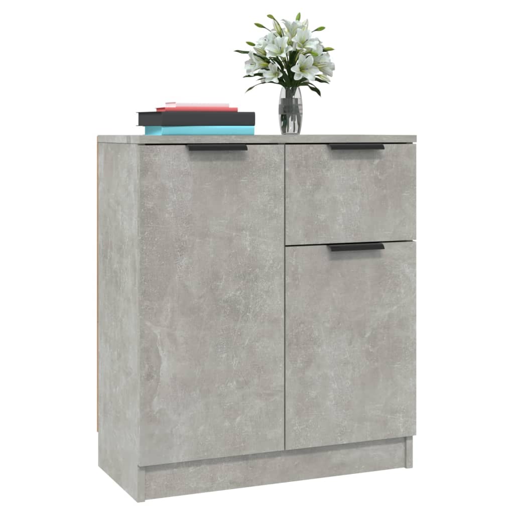 Skjenker 2 stk betonggrå 60x30x70 cm konstruert tre