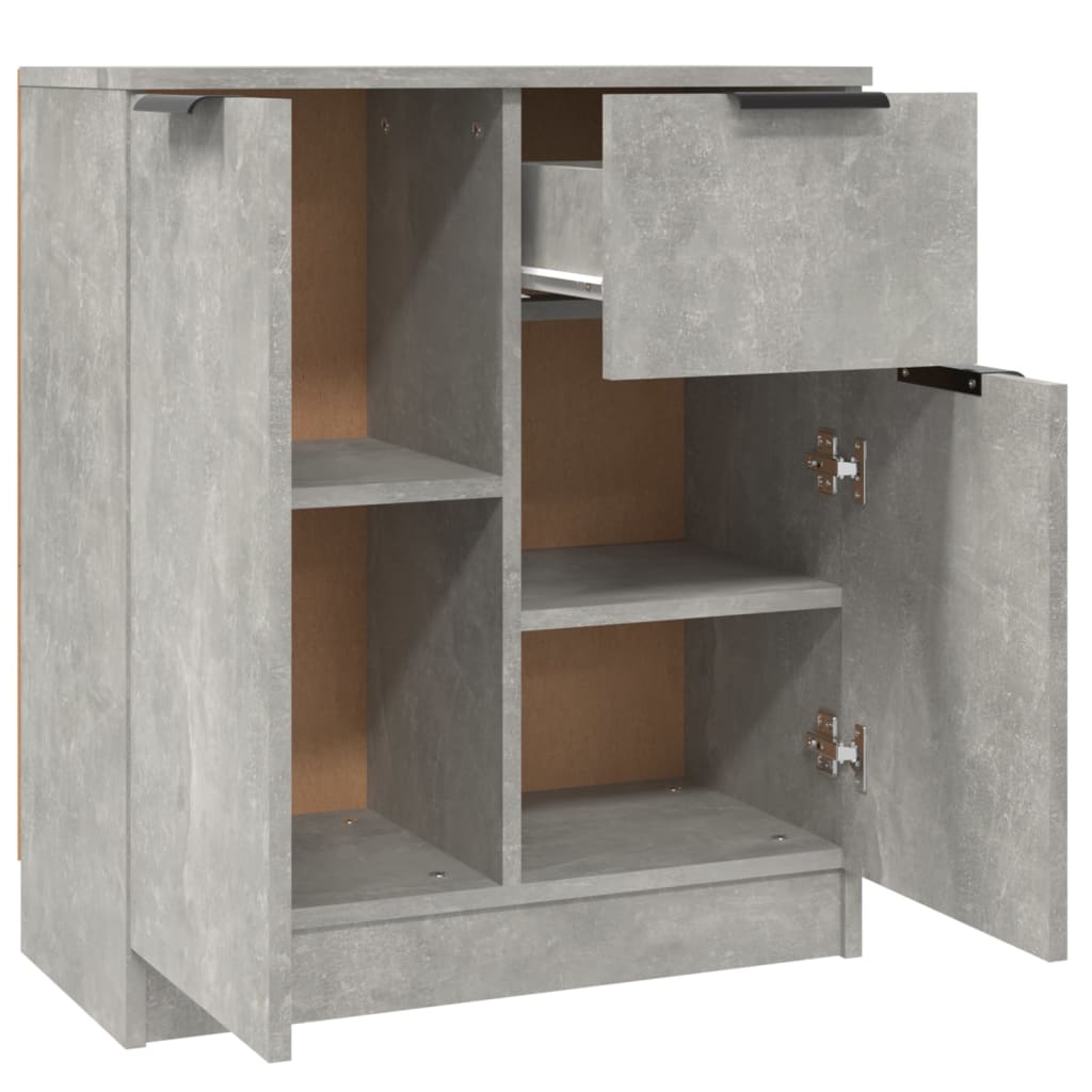 Skjenker 2 stk betonggrå 60x30x70 cm konstruert tre