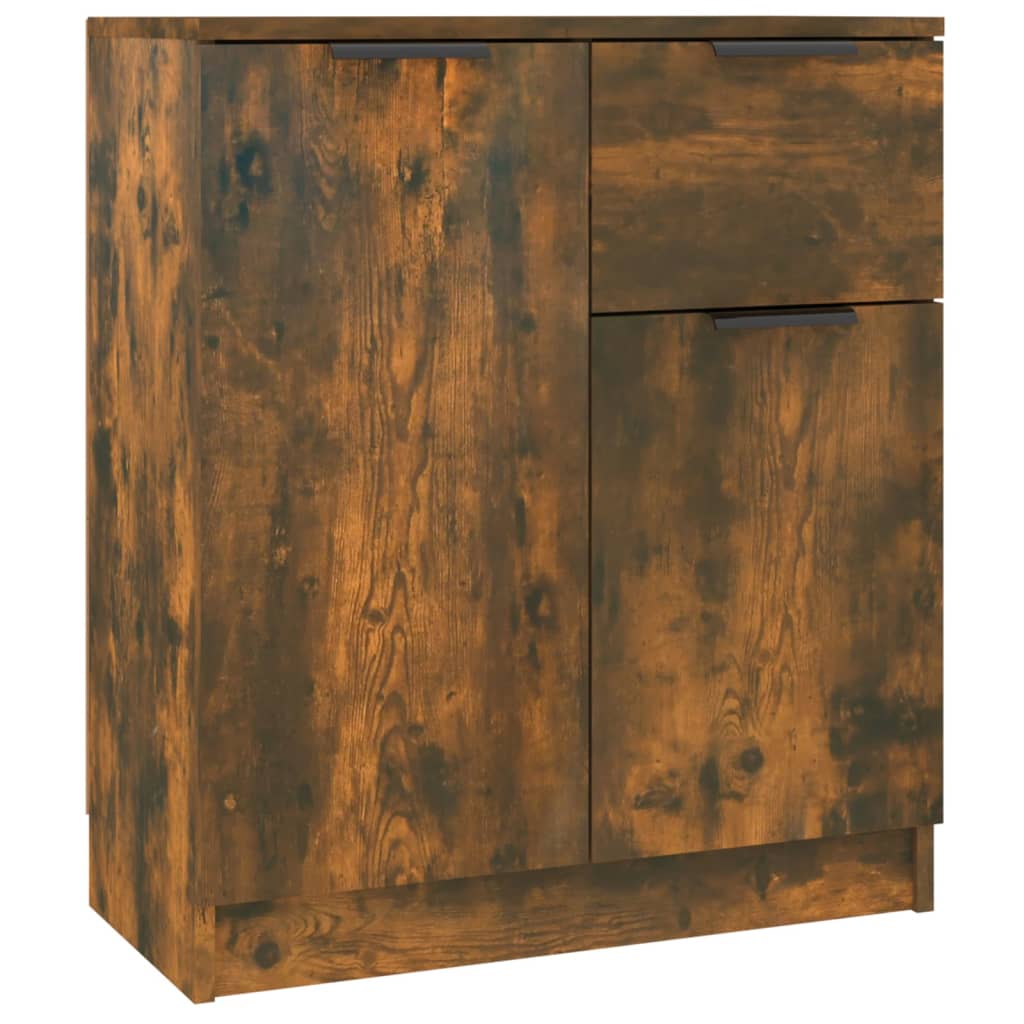 Skjenker 2 stk røkt eik 60x30x70 cm konstruert tre