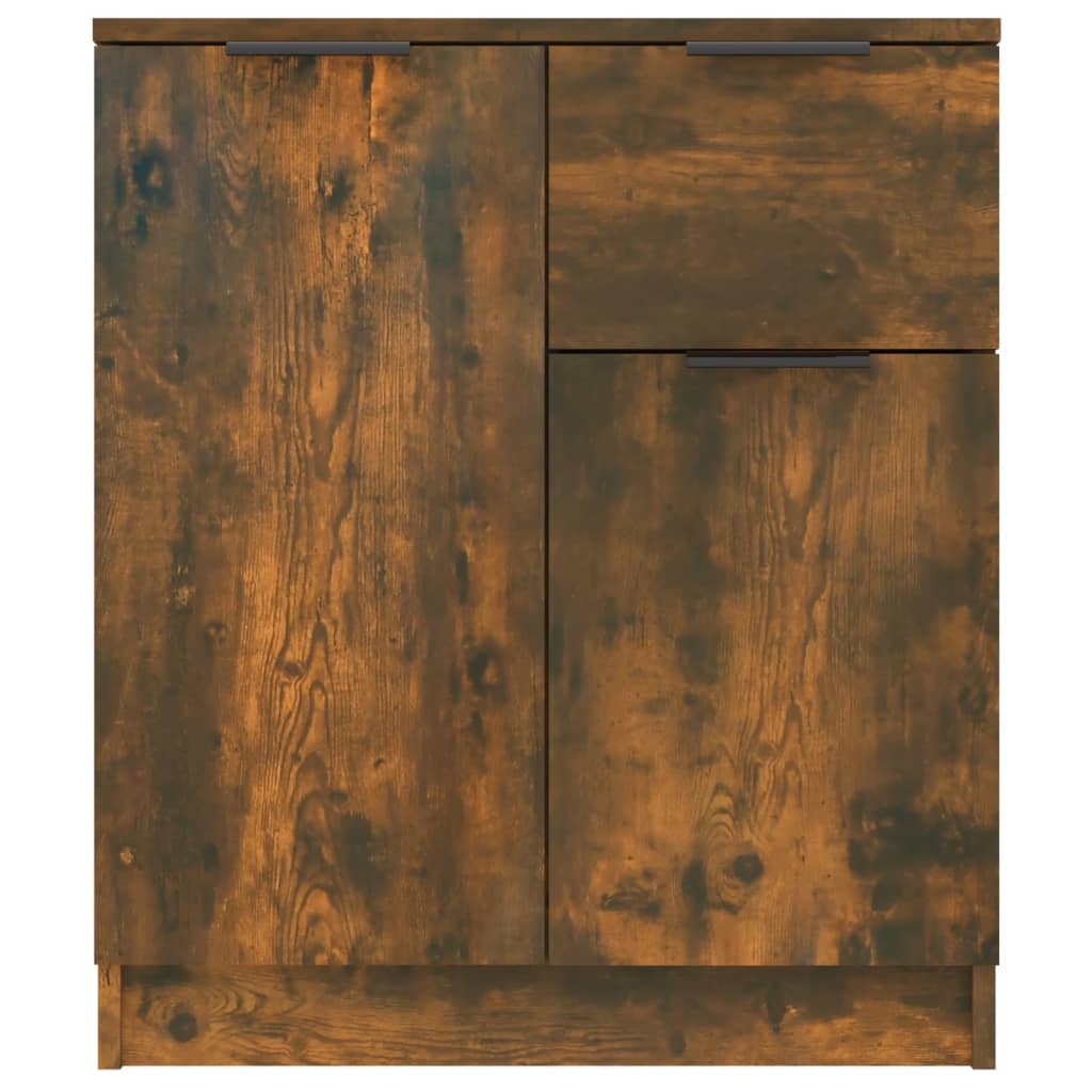 Skjenker 2 stk røkt eik 60x30x70 cm konstruert tre