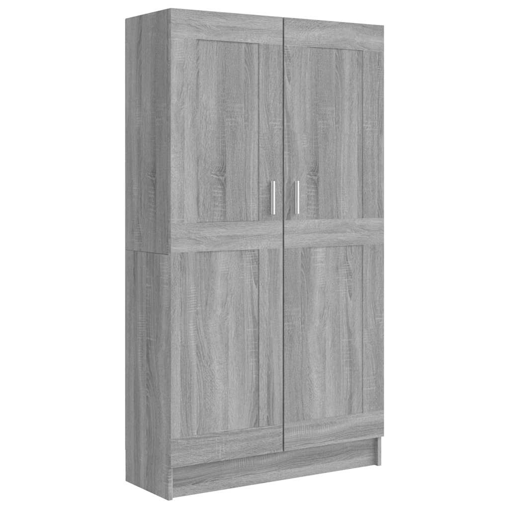 Bokhylle grå sonoma 82,5x30,5x150 cm konstruert tre