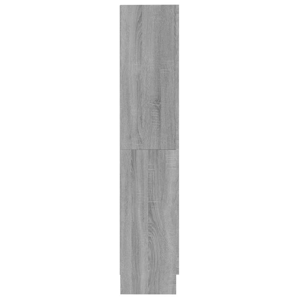 Bokhylle grå sonoma 82,5x30,5x150 cm konstruert tre