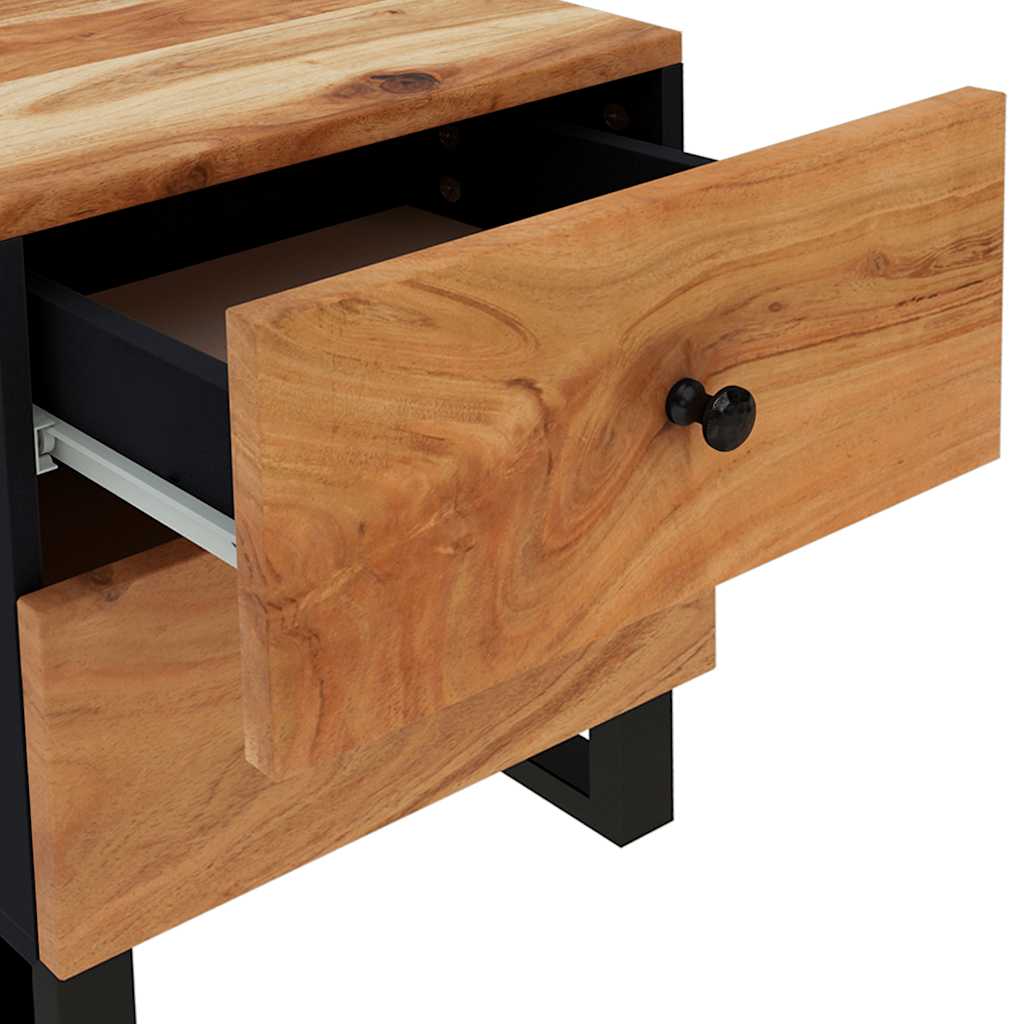 Nattbord 2 stk 40x33x46 cm heltre akasie