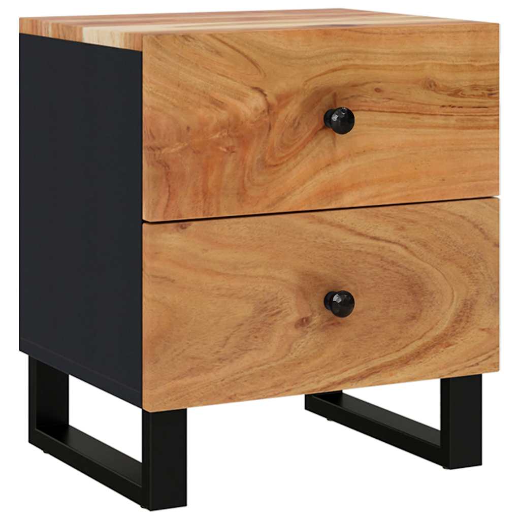 Nattbord 2 stk 40x33x46 cm heltre akasie