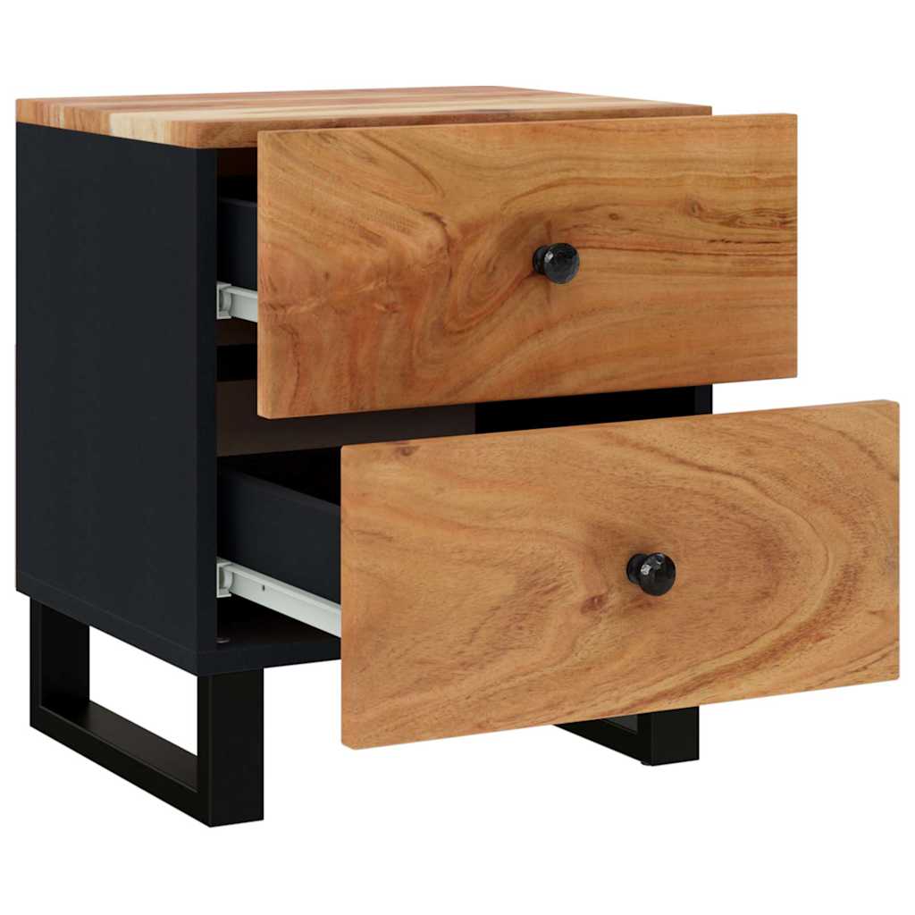Nattbord 2 stk 40x33x46 cm heltre akasie