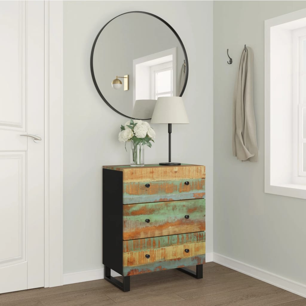 Skjenk 60x33x75 cm gjenvunnet heltre