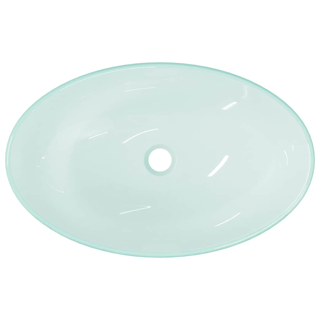 Servant herdet glass 54,5x35x15,5 cm frostet