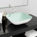 Servant glass 42x42x14 cm hvit