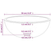 Servant herdet glass 30x12 cm gull