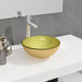 Servant herdet glass 30x12 cm gull
