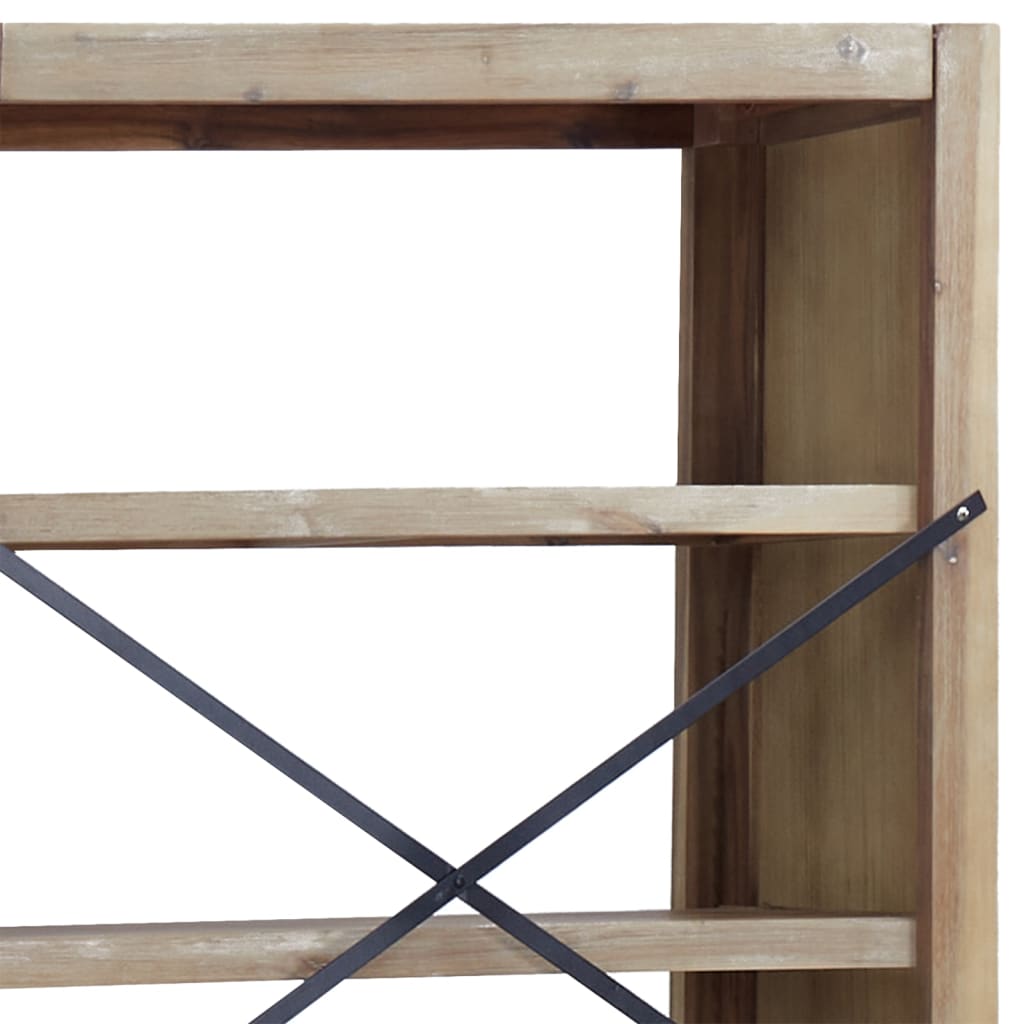 Bokhylle 4 etasjer 80x30x110 cm heltre akasie