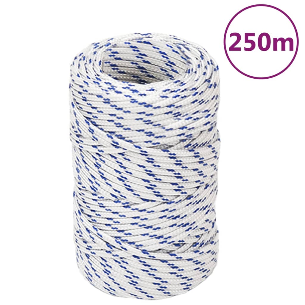 Båttau hvit 2 mm 250 m polypropylen