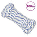 Båttau hvit 5 mm 100 m polypropylen