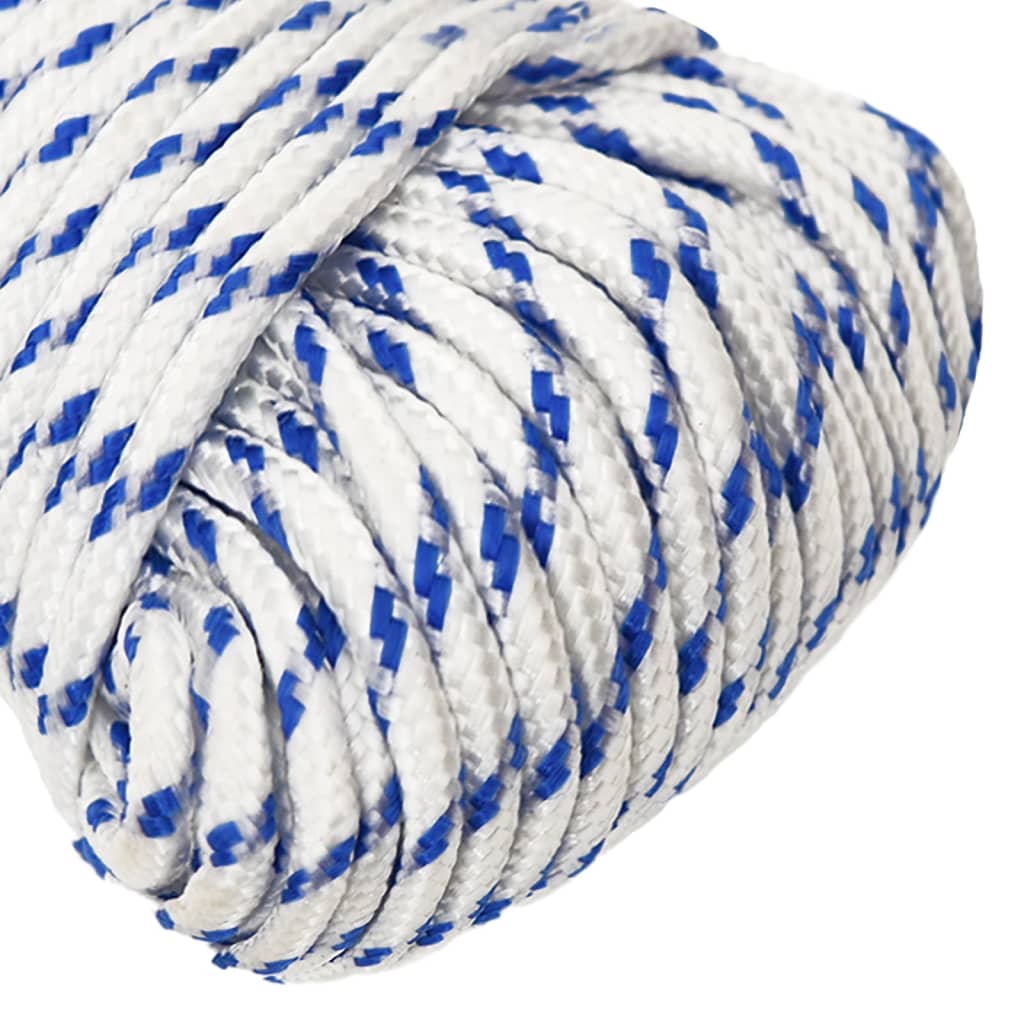 Båttau hvit 5 mm 100 m polypropylen