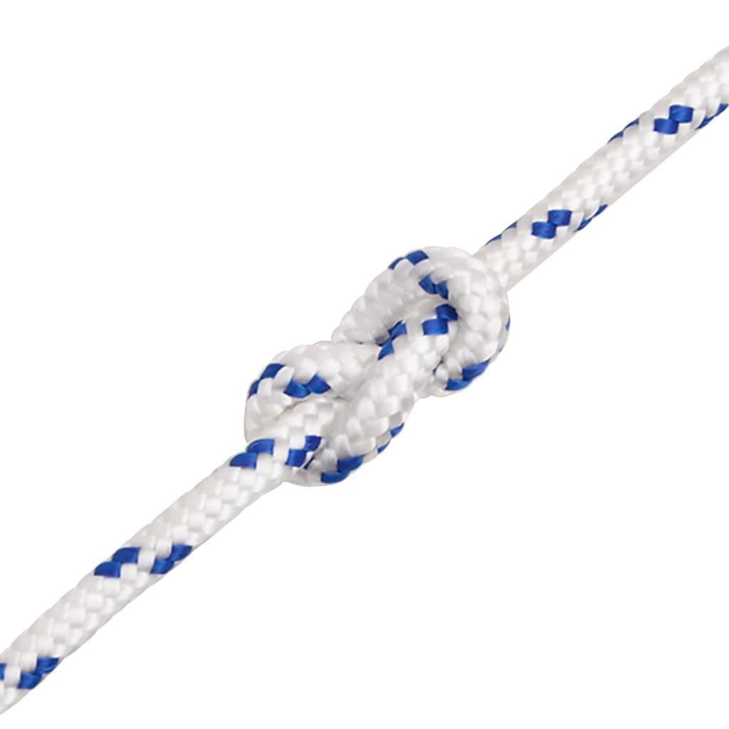 Båttau hvit 5 mm 100 m polypropylen