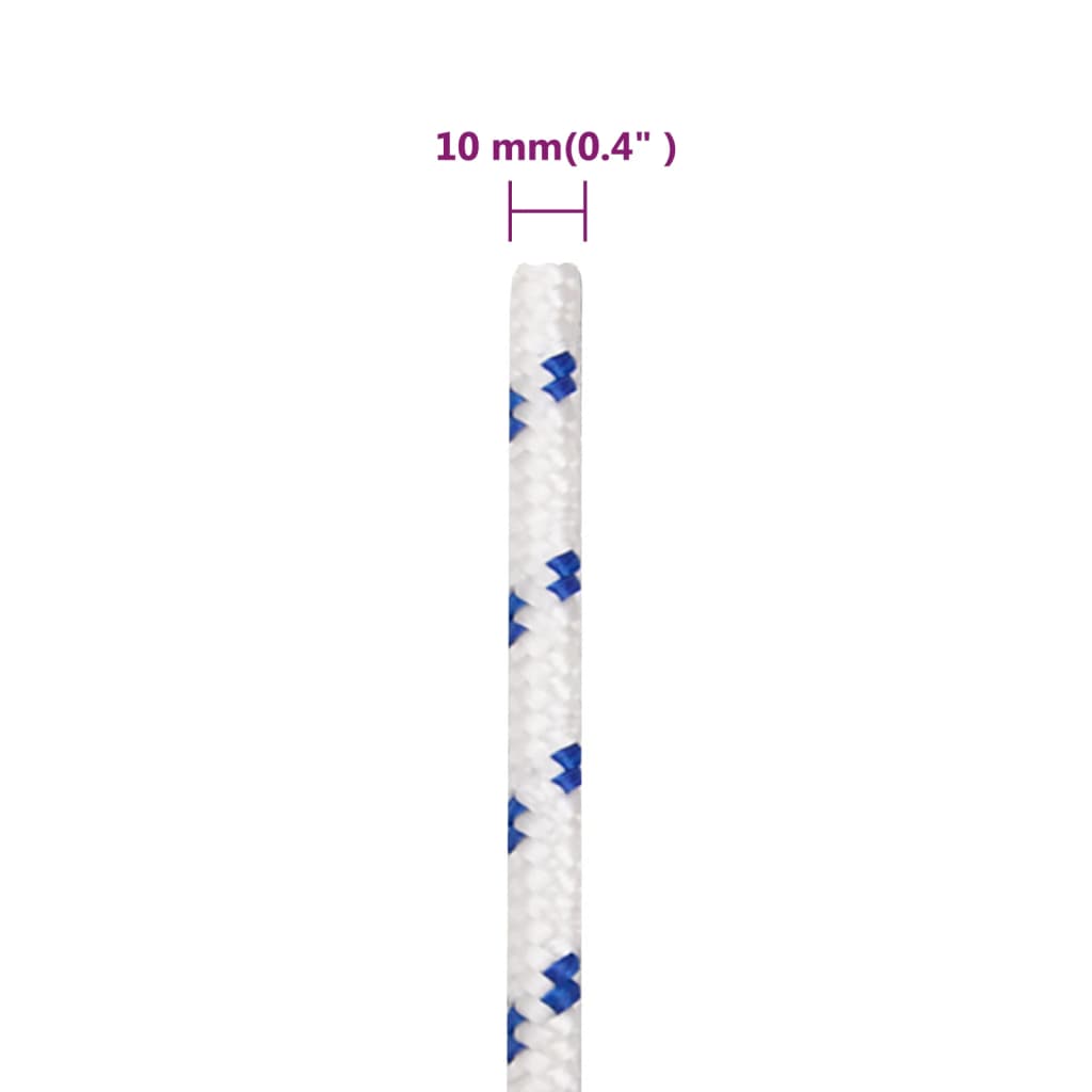 Båttau hvit 10 mm 500 m polypropylen