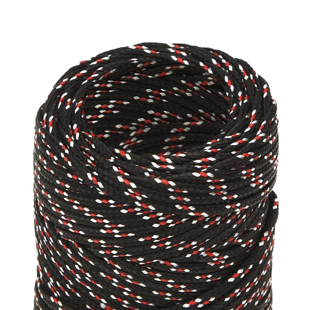 Båttau svart 2 mm 500 m polypropylen