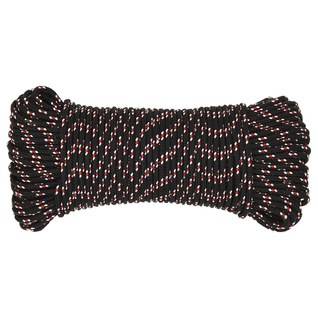 Båttau svart 3 mm 250 m polypropylen