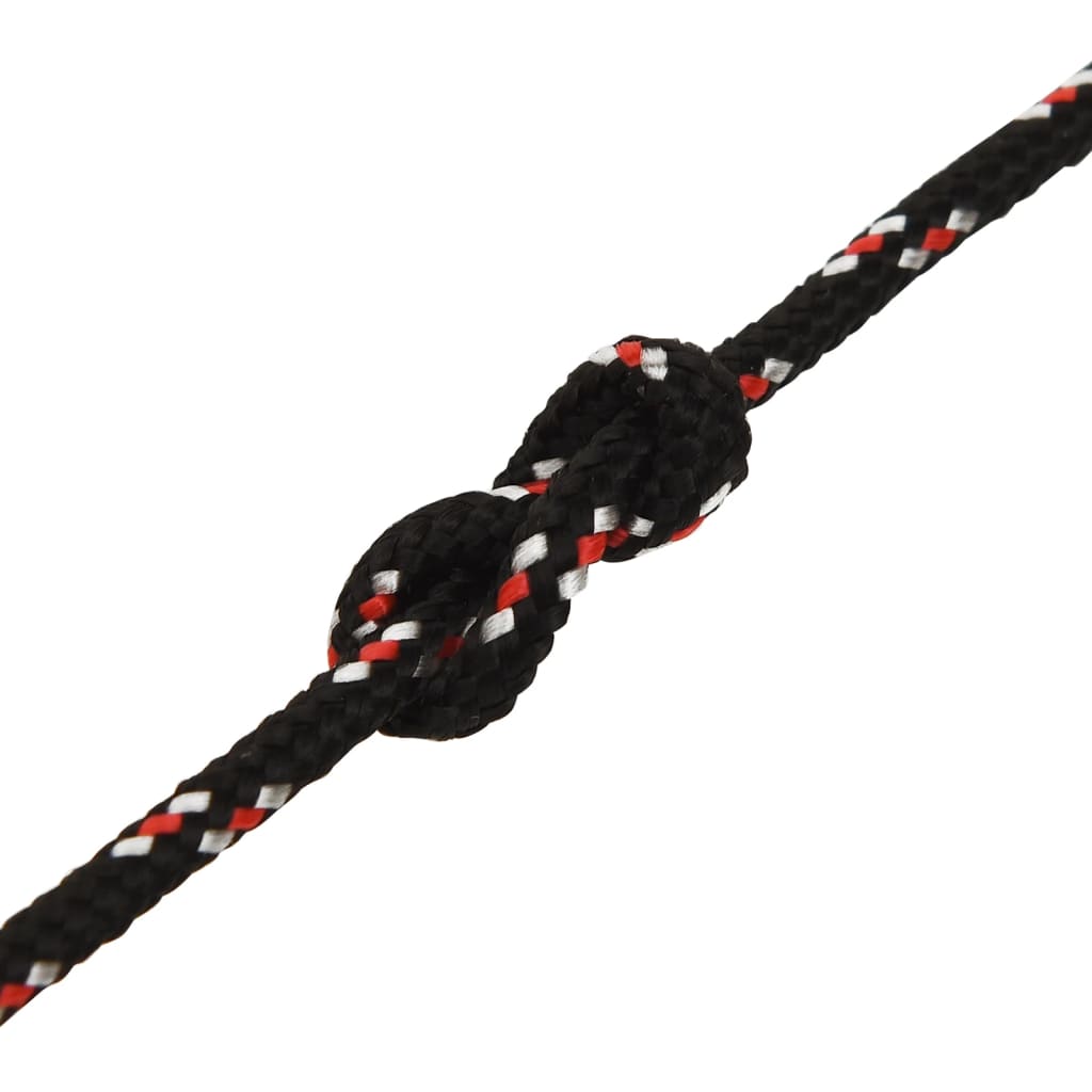 Båttau svart 4 mm 50 m polypropylen