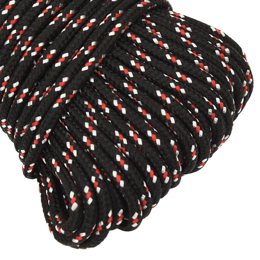Båttau svart 5 mm 25 m polypropylen