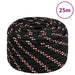 Båttau svart 20 mm 25 m polypropylen