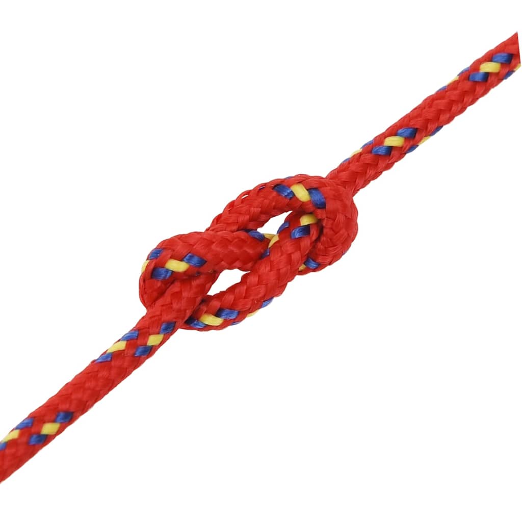 Båttau rød 2 mm 500 m polypropylen