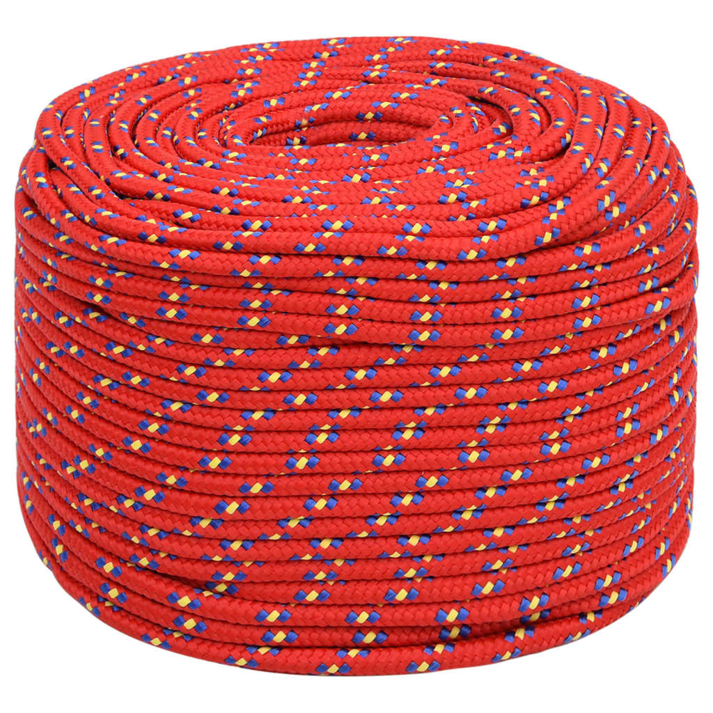 Båttau rød 6 mm 250 m polypropylen