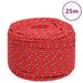 Båttau rød 10 mm 25 m polypropylen