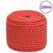 Båttau rød 16 mm 100 m polypropylen