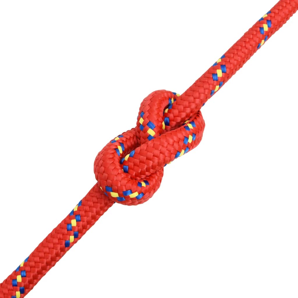 Båttau rød 20 mm 50 m polypropylen