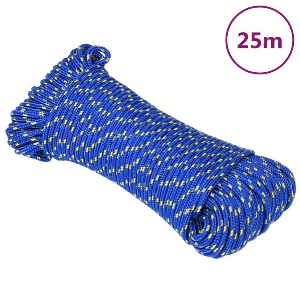 Båttau blå 5 mm 25 m polypropylen