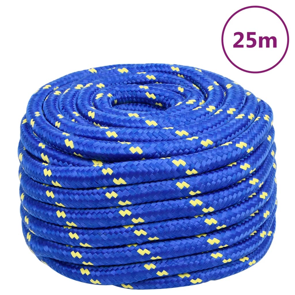 Båttau blå 20 mm 25 m polypropylen vidaXL