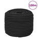 Båttau helsvart 12 mm 100 m polypropylen