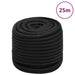Båttau helsvart 16 mm 25 m polypropylen vidaXL