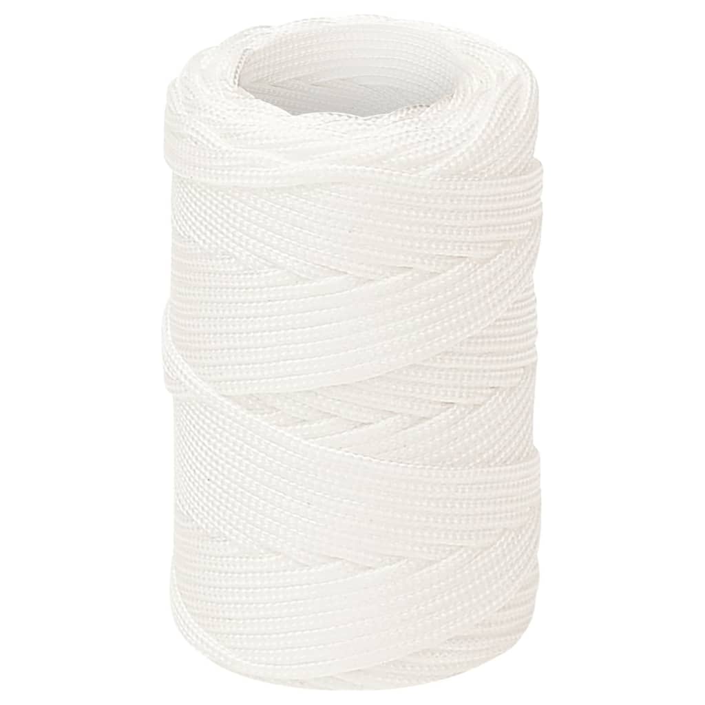 Båttau helhvit 2 mm 100 m polypropylen