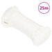 Båttau helhvit 4 mm 25 m polypropylen vidaXL