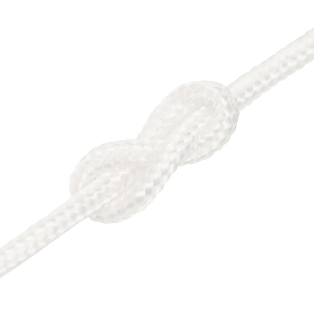 Båttau helhvit 4 mm 500 m polypropylen vidaXL