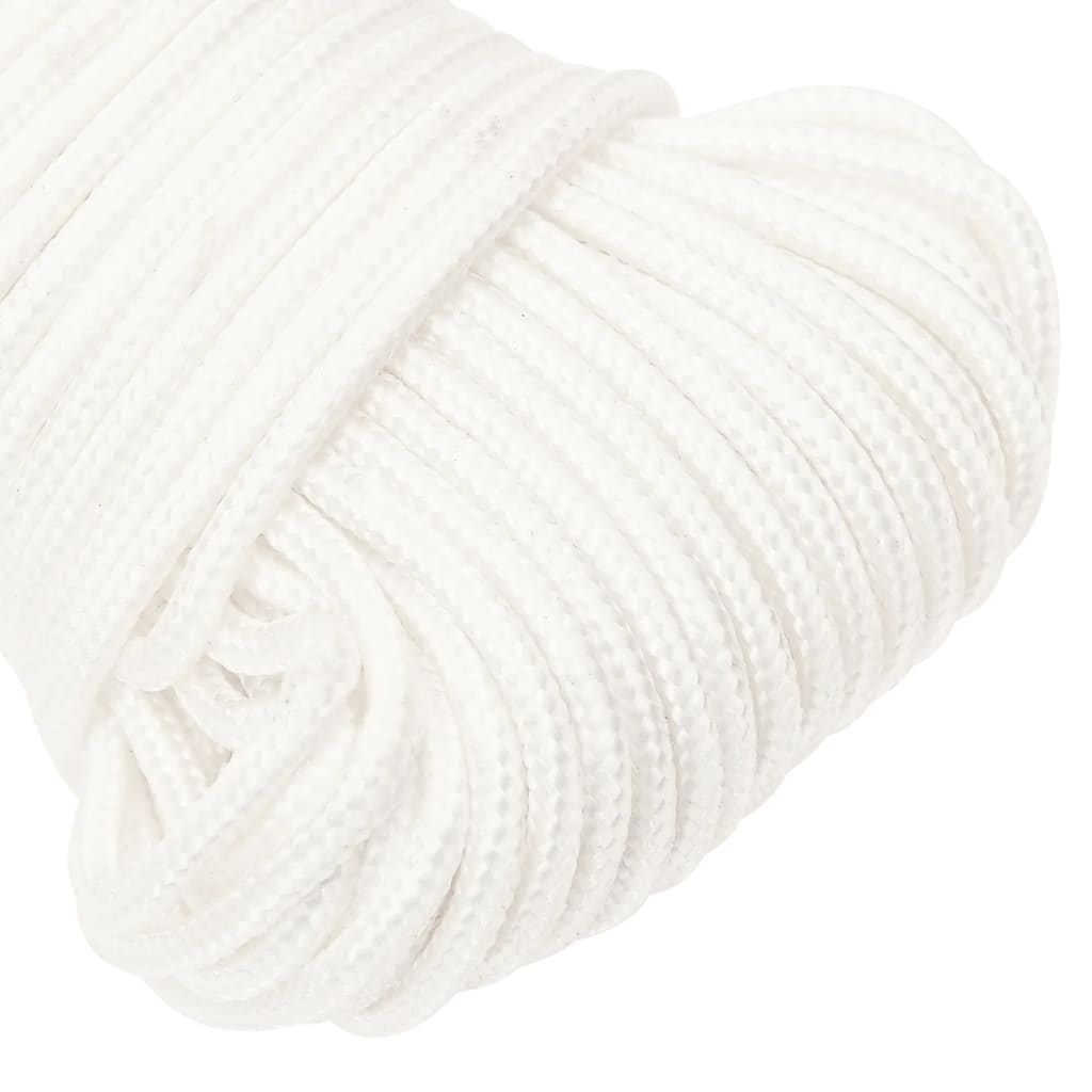 Båttau helhvit 5 mm 25 m polypropylen