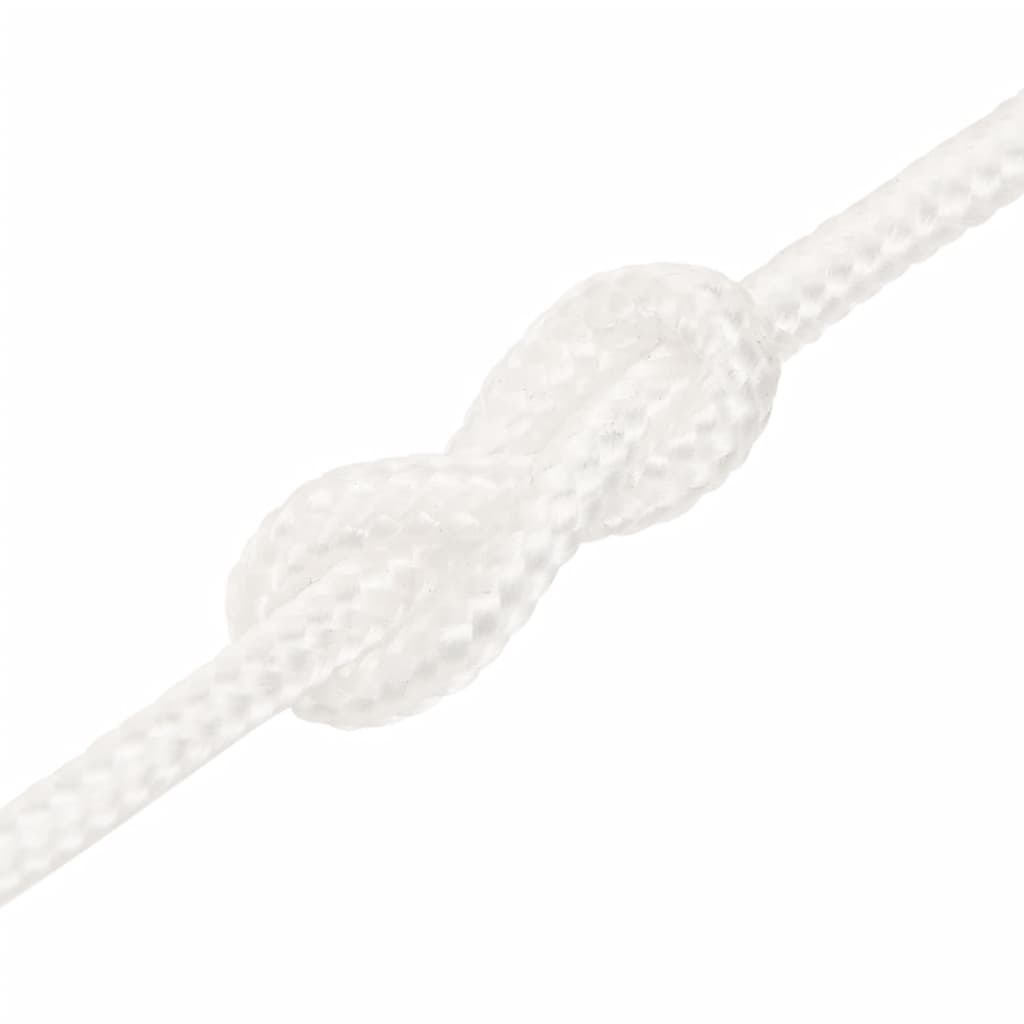 Båttau helhvit 5 mm 100 m polypropylen vidaXL