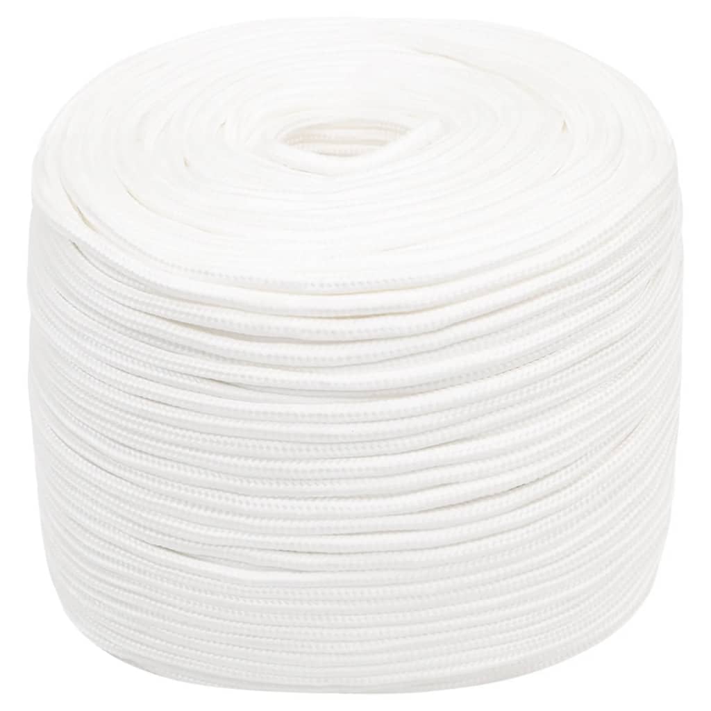 Båttau helhvit 8 mm 25 m polypropylen