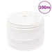 Båttau helhvit 12 mm 100 m polypropylen