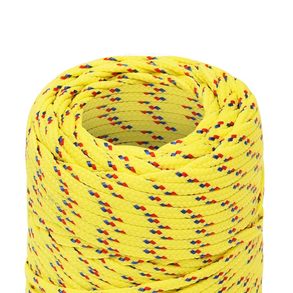 Båttau gul 2 mm 500 m polypropylen