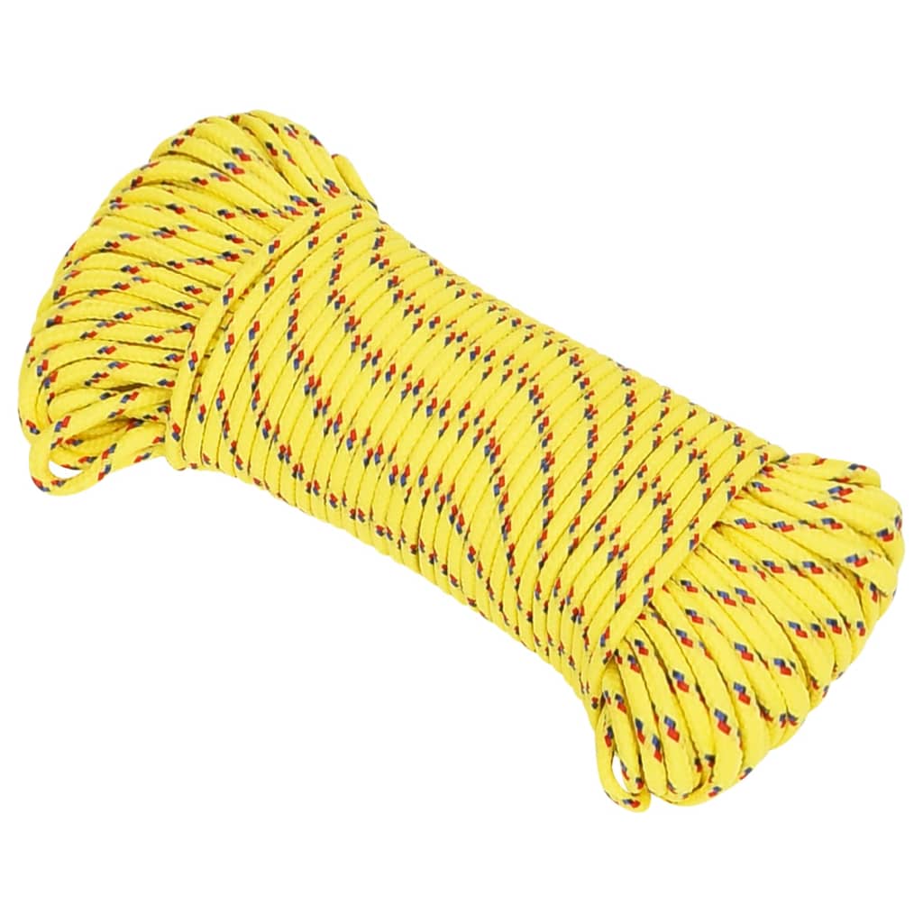 Båttau gul 3 mm 25 m polypropylen