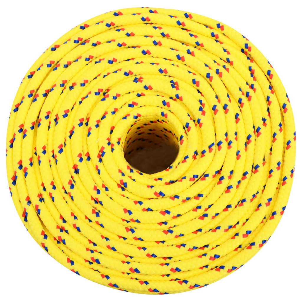 Båttau gul 10 mm 25 m polypropylen